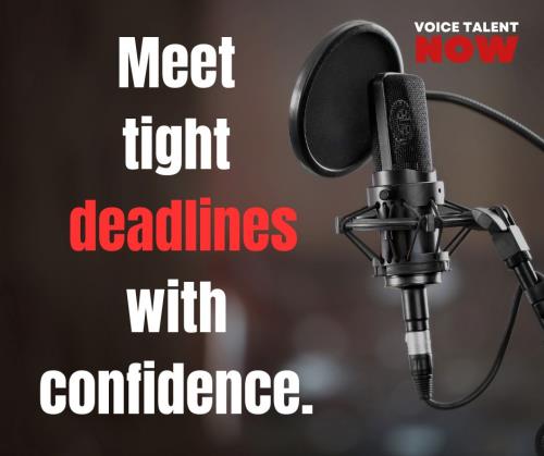 Voice Talent Now provides quick, high-quality narration